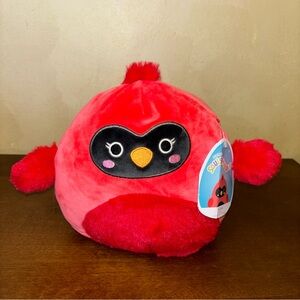 Squishmallow Cazlan The Cardinal 8" Red Bird Plush with Tags (tags damaged)